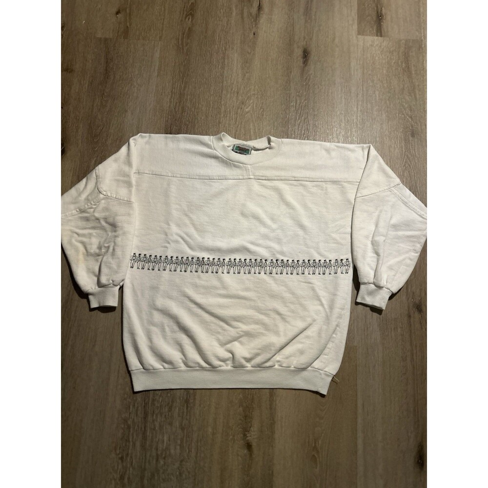 Vintage 80s 90s Italian Boys Abstract Crewneck Sweatshirt USA Made - Size M/L